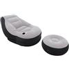 INTEX 68564 Lounge Poltrona Pouf Gonfiabile Divano Poggia Piedi Sofa Divanetto