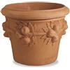 ELBI Vaso resina Conico Festonato con Melograni cm. 60