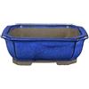 Pollice Verde Vaso bonsai rettangolare smaltato blu 24,5 cm