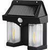 No 2X(Lampada da Parete Solare per Esterni Lampada A Induzione Solare Dual-Cor4302
