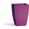 Tekcnoplast Vaso in resina quadrato ADONE altezza cm. 38