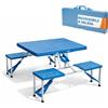 MOHOME Tavolo Pieghevole Salvaspazio Portatile Richiudibile a Valigetta 84x64x65 cm