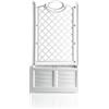 Bama PANNELLO PATIO GRIGLIATO FIORIERA BAMA 80X42X150H SEPARE' RESINA COLORE BIANCO