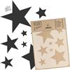 Stencil Plastica Pittura Muro Stelle Cielo Geometrico Riutilizzabile A4
