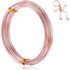 SUGERU Diy Filo di Alluminio Modellabile-1mm X 28m, Filo di Ferro per Bigiotteri