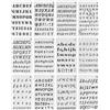 Kgduyc 12 Pezzi Stencil Lettere Alfabeto e Numeri, Lettere Piccole e Grandi, Plastica,