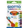 FILA Giotto Turbo Color 18 Pennarelli Punta Fine Colori Assortiti