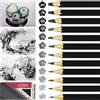 OWLKELA 12PCS Matite in Grafite, Assortimento 2H-8B | Matite 2H, H, F, HB, B, 2B