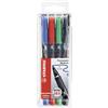 STABILO OHPen Universal Permanente 4 Pennarelli Assortiti Medio 1 mm CD DVD Home