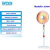 SDS ELETTRODOMESTICI STUFA AL CARBONIO A PARABOLA 1100 WATT OSCILLANTE CON PIANTANA h. 131 cm SDS