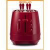 De'Longhi De Longhi CTLAP2203R Tostapane con pinze 550 Watt, Colore Rosso, Plastica