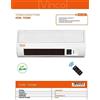 Vinco 70328 2000W Termoconvettore da Parete con Telecomando - Bianco