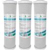 3X AH-CTO5 10 "Carbon Block Filtro Ad Acqua per Acqua Potabile, Sistemi Ad Osmo