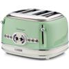 Ariete 156 Tostapane Vintage 4 fette di pane senza pinze 1600W Verde - Rotex