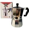 Master Moka Caffettiera moka in alluminio macchina macchinetta caffe 3 tazze espresso