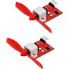 L9110 Avvitatore Ventilatore 5V 2PCS con 75mm per Robot Antincendio Arduin