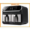 G3 Ferrari G10150 - Friggitrice ad Aria 1700W 4+4LT Friggisano Duo Nero/Inox