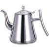 No Coffee Pot Stainless Steel Kettle Thicker Stainless Steel Pot Silver 1.5L M3W6