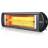 Vinco Stufa elettrica da parete per esterno bar veranda IP55 - 2500W Vinco EXO-25