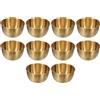 uxcell 10 Pezzi Piattini Salsa Acciaio Inox 3.4 Pollici Dorati per Condimenti