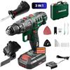 PARKSIDE 3 in 1 Trapano Avvitatore, Seghetto, Elettroutensile Multiuso, Batteria