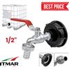 Mercatotricolore Rubinetto Adattatore Per Cisterna 1000 Litri 1/2 Raccordo Serbatoio Giardino IT