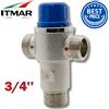 Mercatotricolore Valvola Deviatrice Termostatica 3/4" Impianto Solare Termico Acqua Calda Caldaia