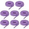 4 paia lacci piatti per scarpe 5/16" x 20" poliestere, chiaro