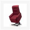 KSP Poltrona Relax 2 Motori K500 KSP Tess. Rosso - Alzata Assistita Port. 130 kg