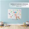 Adesivo Lavagna Bianca per Bambini, Sticker Muro Lavagna Elettrostatico