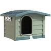 BAMA CUCCIA CANI RESINA BUNGALOW MAXI LARGE VERDE TAGLIA GRANDE 110X94X77