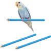 uxcell 2 pezzi per bastone mordicchio 30 x 1,8 cm blu con base legno colorato