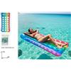 Materassino 21 Buchi 170x80 cm Multicolor Piscina Galleggiante