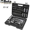 Beta Worker VALIGETTA CASSETTA 98 pezzi CHIAVI A BUSSOLA BUSSOLE CRICCHETTO 1/2" e 1/4" BETA