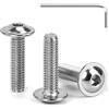 Tunejoy Viti a Testa Bombata con Flangia M4 x 16 mm Vite a Testa Esagonale Bullo
