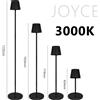 AlcaPower Joyce Lampada LED tavolo e terra Alcapower dimmerab. portatile impermeabile nera