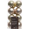 Kaemingk B.V. Palline Natale champagne perla 4 cm 16 pz lucide opache Decoris