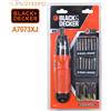 BLACK+DECKER A7073XJ AVVITATORE A BATTERIA MINI TRAPANO 6V 19 INSERTI 4 BATTERIE