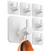 Ganci Adesivi 6 Pezzi Appendi Accappatoio Bagno Acciaio Inox Porta Asciugamani