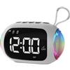 No 2X(Sveglia Portatile con Radio FM e Altoparlanti Bluetooth, Subwoofer con L1024