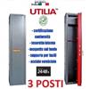 FV ARMADIO PORTAFUCILI FUCILIERA UTILIA A 3 POSTI BLINDATO CON TESORETTO IN ACCIAIO