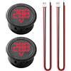VooGenzek 2 Pezzi Voltmetro per Auto DC Digitale 5V-100V, LED Display Circolare