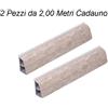 AERREGI Alzatina cucina per top piani cottura 4 metri Travertino accessori inclusi