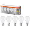 OSRAM Lampada LED Filament Base P40 Miniball 4,2W 827 bianco caldo 2700K E14 satinato