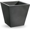 Veca Vaso quadrato in resina "Single" 45 cm.