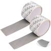HOUSE CLOUD Nastro Ripara Zanzariere 2pz 5x200cm Fibra Vetro Grigio Autoadesivo