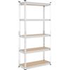 Does not apply Scaffale Metallo 5 Ripiani Garage Magazzino Salvaspazio Industriale 150x70x30
