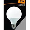 Universo LAMPADINA LED 18 W LAMPADA GLOBO SFERA LUCE CALDA 3000K E27 G95
