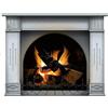 Does not apply Adesivi Parete Camino 3D Fuoco Fiamme Poster Legna Ardere Trompe l'oeil Adesivo