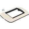 Bticino Placca 3 Moduli Scatola 503 Compatibile Bticino Living Light Ovale Sabbia